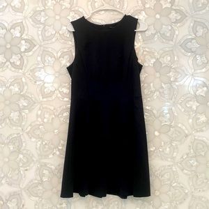 Theory Black Dropwaist Sleeveless Dress Size 12